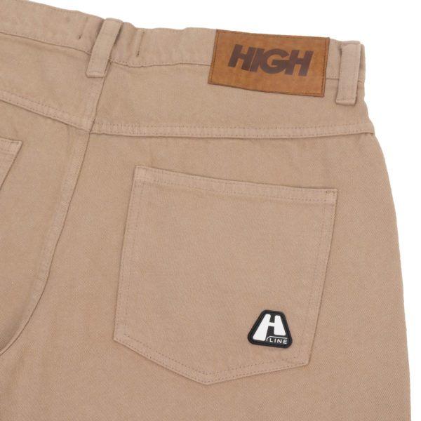 Jeans Pants Logo Line Beige - Imagem 4