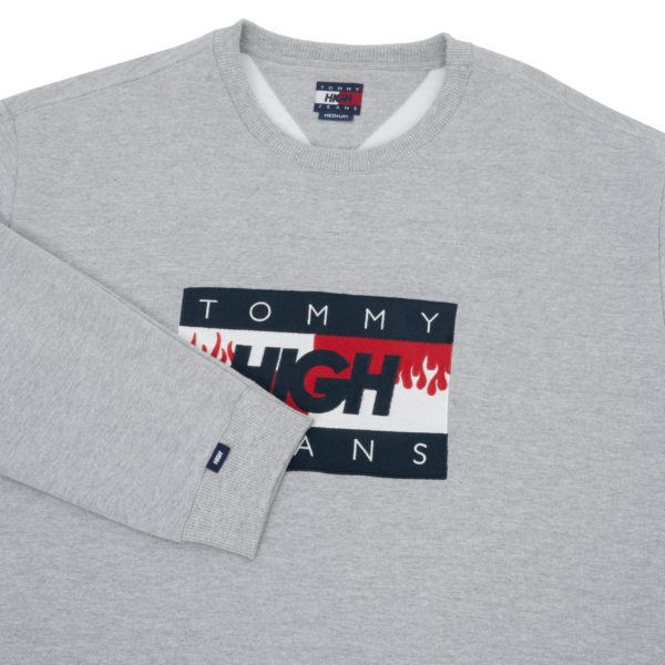 TJ x HIGH Crewneck Logo Heather Grey - Imagem 4