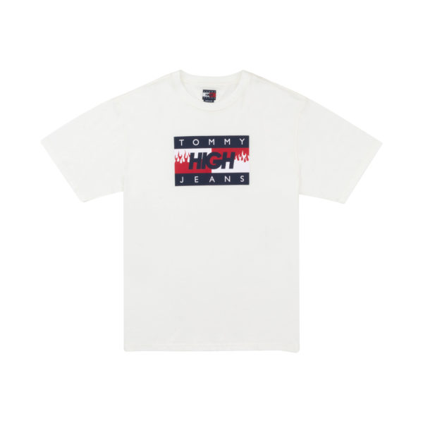 TJ x HIGH Tee Logo White