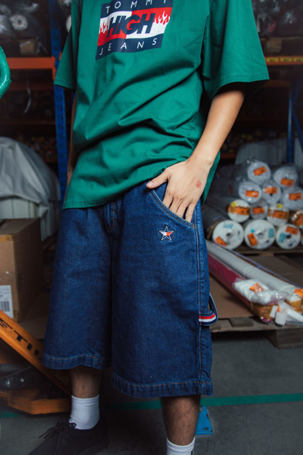 TJ x HIGH Denim Carpenter Shorts - Imagem 7