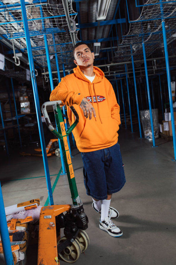 TJ x HIGH Hoodie Arrow Orange - Image 6