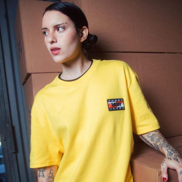 TJ x HIGH Double Collar Tee Yellow - Image 4