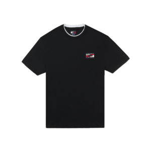 TJ x HIGH Double Collar Tee Black