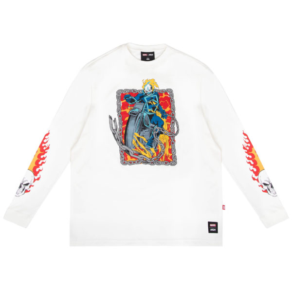 Longsleeve Ghost Rider White