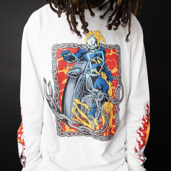 Longsleeve Ghost Rider White - Image 6