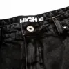 Jeans Pants Logo Line Washed Black - Imagem 5