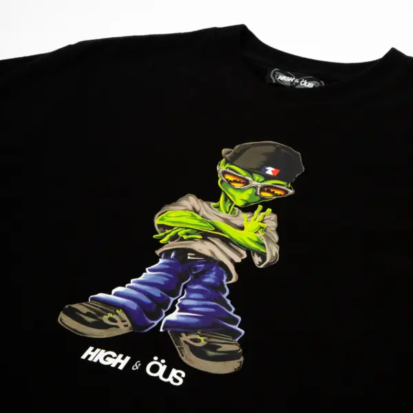 Alien High & ÖUS T-Shirt Black - Image 3