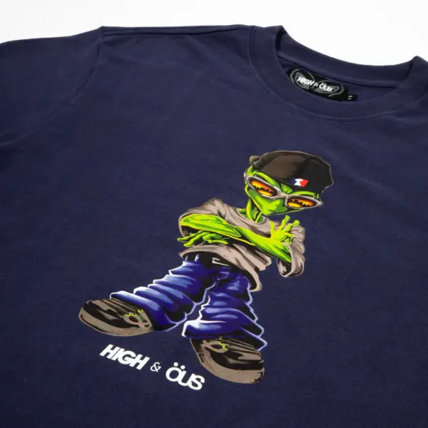 Alien High & ÖUS T-Shirt Navy - Image 3