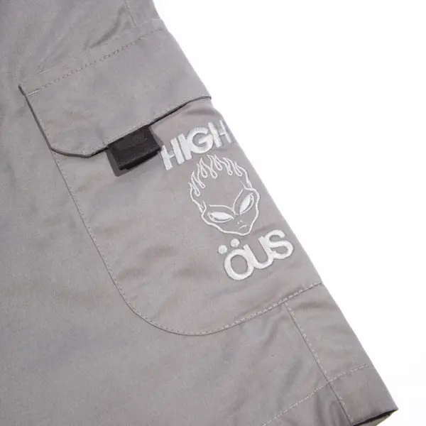 High & ÖUS Nylon Shorts Grey - Image 4