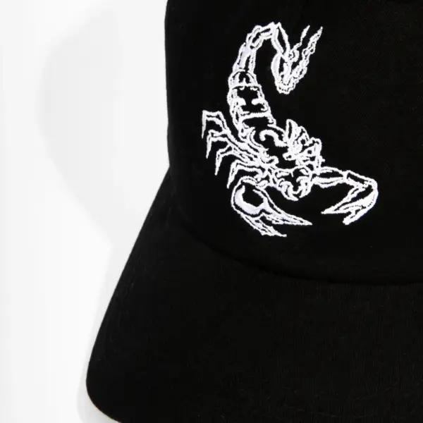 6 Panel Hat Scorpion Black - Imagem 3