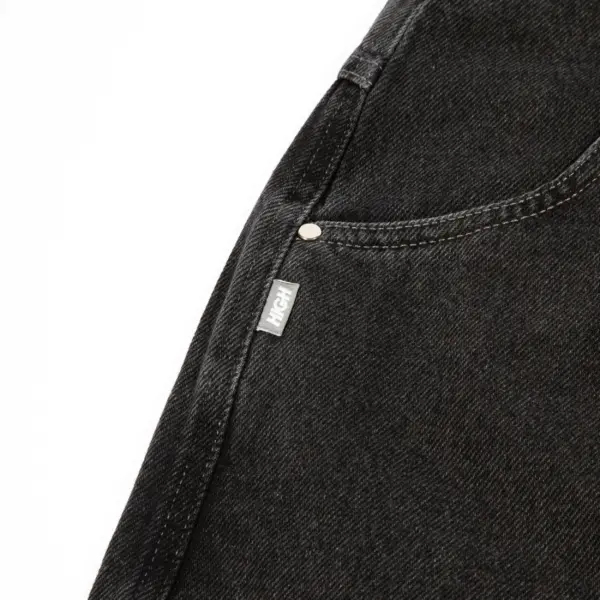 Denim Pants H-Line Washed Black - Imagem 3