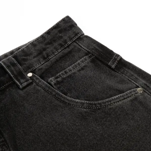 Denim Pants H-Line Washed Black - Imagem 4