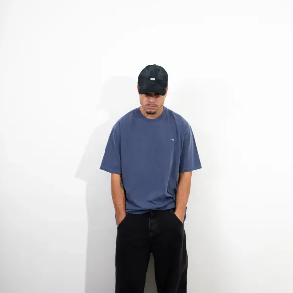 Tee Logo Line Stoned Navy - Imagem 4
