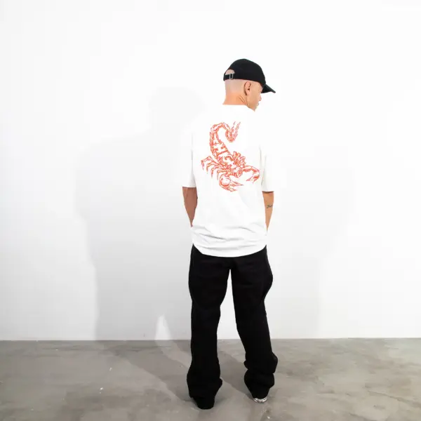 Tee Scorpion White/Red - Imagem 5