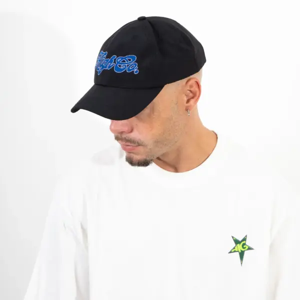 6 Panel Hat Script Black - Imagem 4