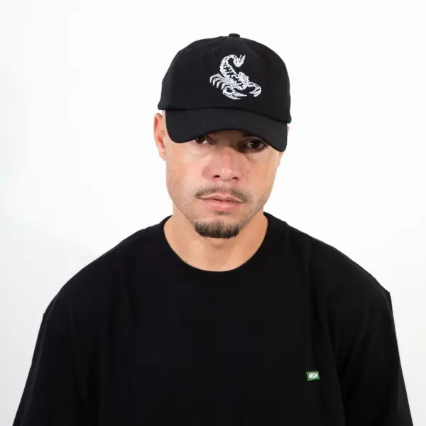 6 Panel Hat Scorpion Black - Imagem 4
