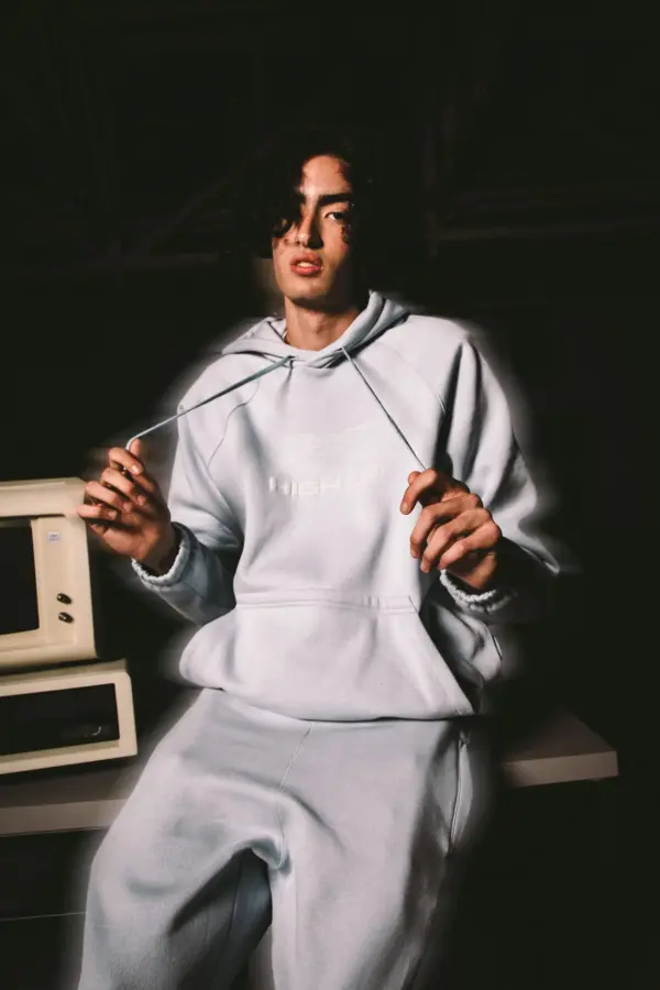 Hoodie Puff High X Reebok Baby Blue - Imagem 4