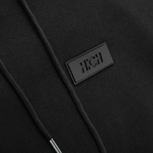 Hoodie Logo Patch Black - Imagem 5