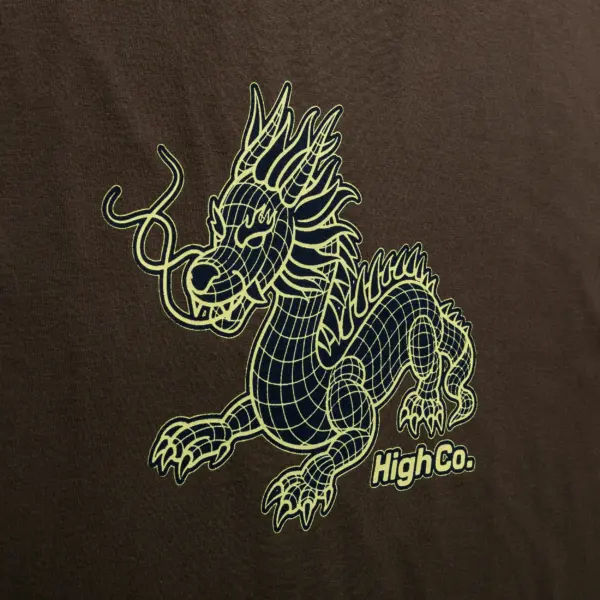 Tee Night Dragon Brown - Imagem 4