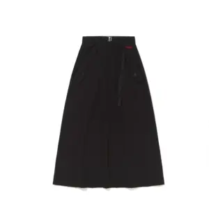 Oversized Nylon Skirt Black